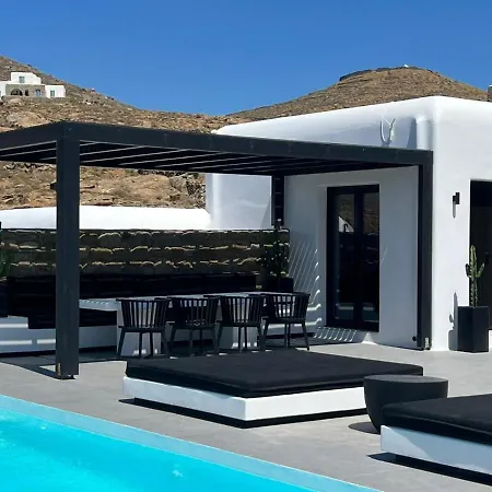 וילה Black And White Ftelia - Mykonos Mykonos Town