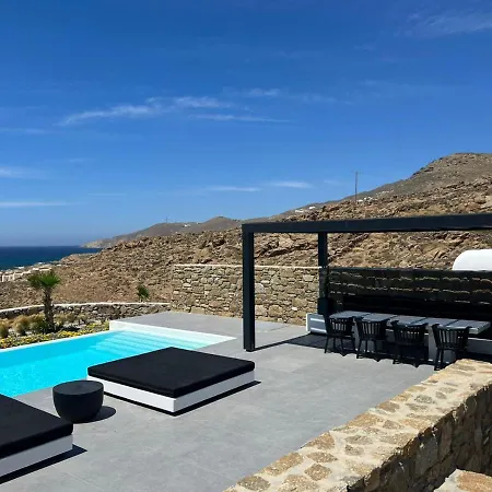 Black And White Ftelia - Mykonos Villa Mykonos Town