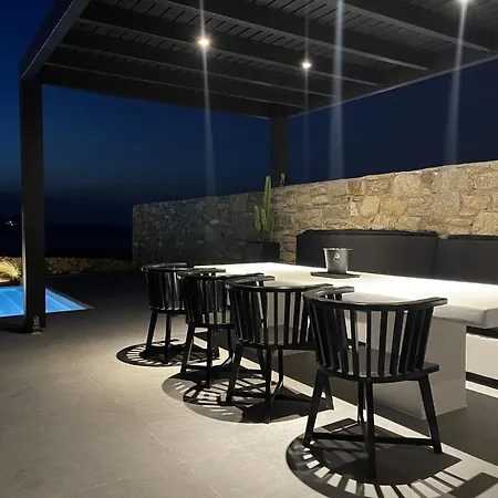 Black And White Ftelia - Mykonos Villa Mykonos Town